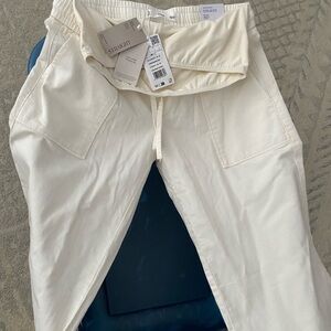 Mango maternity Cream Straight Leg Pants
